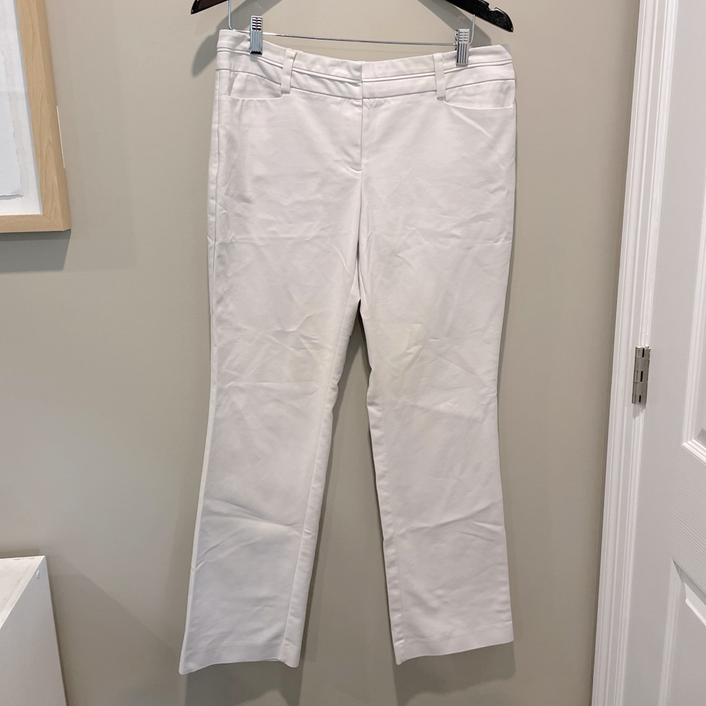 pristine white professional pants